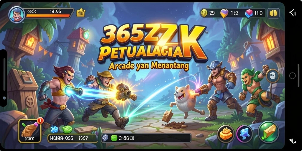 Tampilan seru gameplay 365ZK di level penuh tantangan.