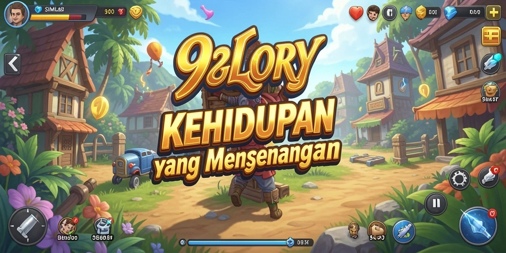 Screenshot menunjukkan gameplay mendalam dalam 92GLORY.