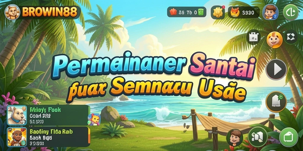 Tangkapan layar BROWIN88 menampilkan momen seru dalam permainan Casual.