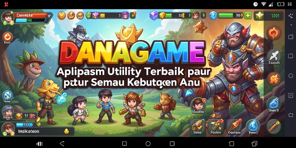 Tampilan screenshot utama DANAGAME dengan fitur Utility yang lengkap.