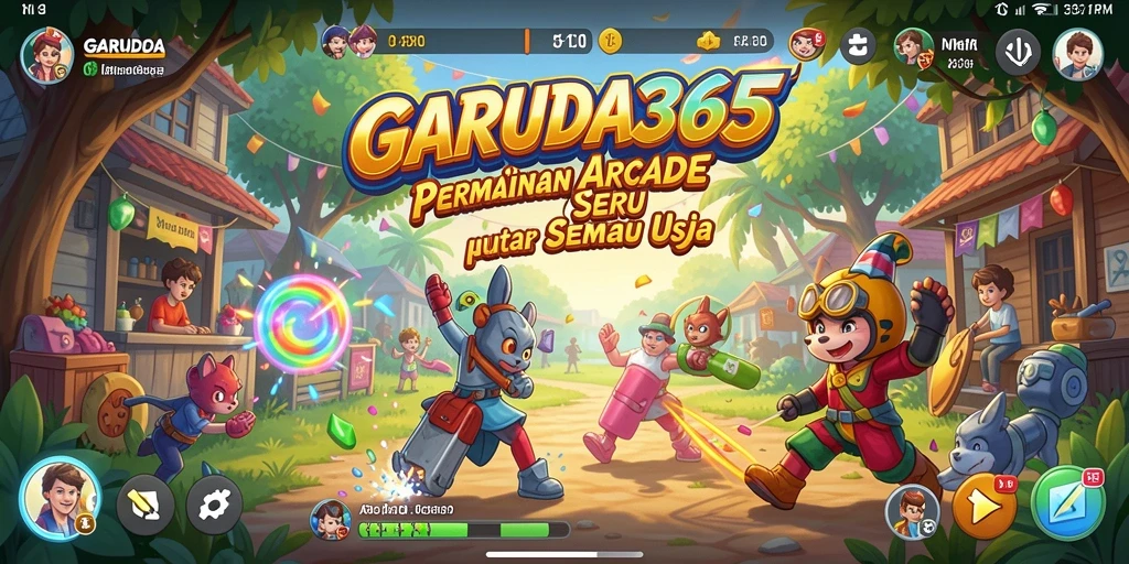 Tangkapan layar menunjukkan aksi gameplay seru GARUDA365 dengan tantangan arcade.
