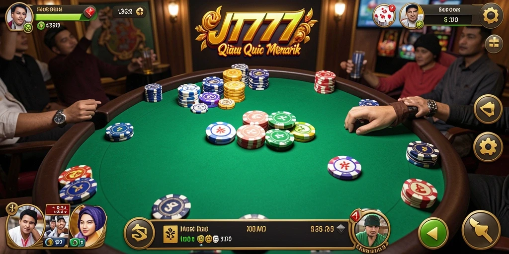 Screenshot JT777 menampilkan gameplay QiuQiu yang seru.