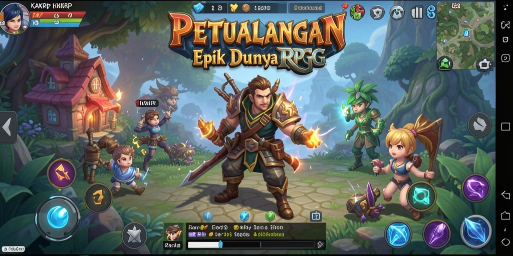 Tampilan gameplay seru dan petualangan dalam KAKRP.