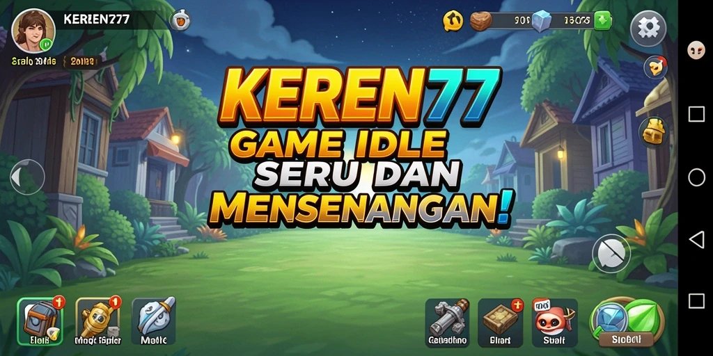 Tampilan gameplay KEREN77 dengan elemen Idle yang menarik.