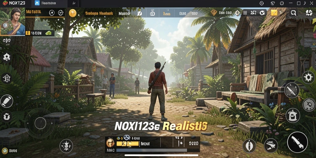 Tampilan gameplay menarik di NOX123 dengan grafik yang realistik.