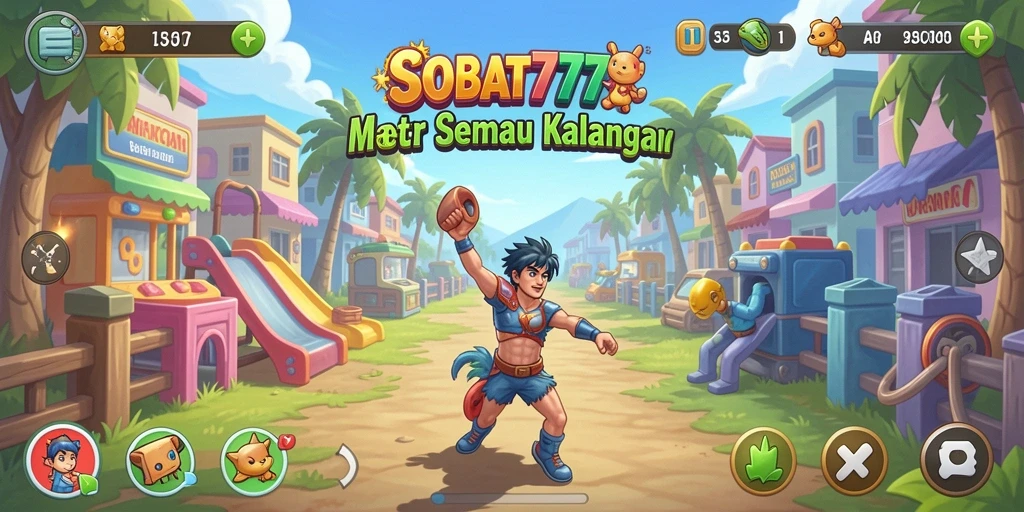 Tampilan gameplay seru dari SOBAT777 dengan grafis menarik.