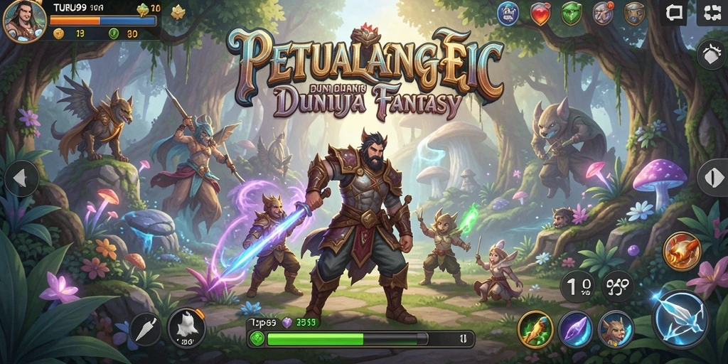 Tampilan gameplay menarik dan penuh aksi di TURU99.